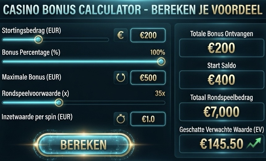 Casino Bonus Calculator BonusMeester